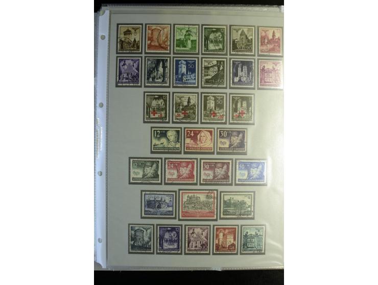 1939/44, schöne gestempelte Sammlung mit vielen besseren Werten, Albanien Mi.-Nr. 1-14 gestempelt, Odenpäh Mi.-Nr. 1A und 2AI