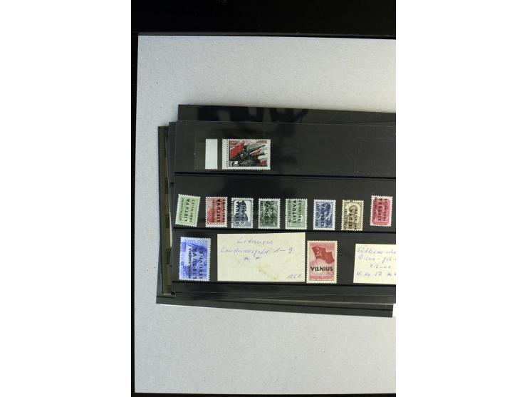 1941/44, postfrische, ungebrauchte und gestempelte Partie mit u.a. Albanien kpl., Flämische Legion Mi.-Nr. I-IV KLB, V-VIII, 