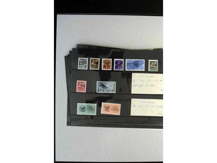 1941/44, postfrische, ungebrauchte und gestempelte Partie mit u.a. Albanien kpl., Flämische Legion Mi.-Nr. I-IV KLB, V-VIII, 