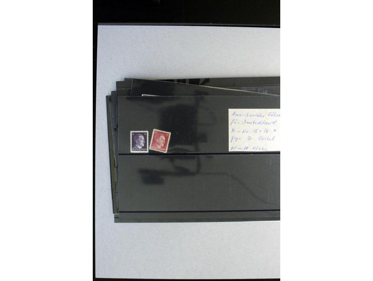 1941/44, postfrische, ungebrauchte und gestempelte Partie mit u.a. Albanien kpl., Flämische Legion Mi.-Nr. I-IV KLB, V-VIII, 