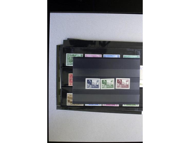 1941/44, postfrische, ungebrauchte und gestempelte Partie mit u.a. Albanien kpl., Flämische Legion Mi.-Nr. I-IV KLB, V-VIII, 