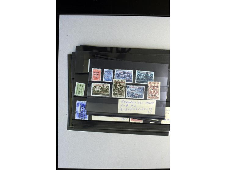 1941/44, postfrische, ungebrauchte und gestempelte Partie mit u.a. Albanien kpl., Flämische Legion Mi.-Nr. I-IV KLB, V-VIII, 