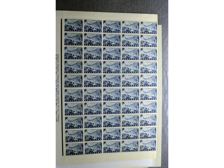 1944, interessante, fast ausschließlich postfrische Partie, dabei Mi.-Nr. 1 FV, 1 F VI, 1 DDII und 2 KW sowie weitere Besonde