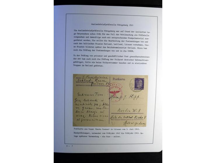 1940/45, über 280 Briefe aus und nach Deutschland, dabei Einschreiben, Wertbriefe, Luftpost, viele verschiedene Zensuren, all
