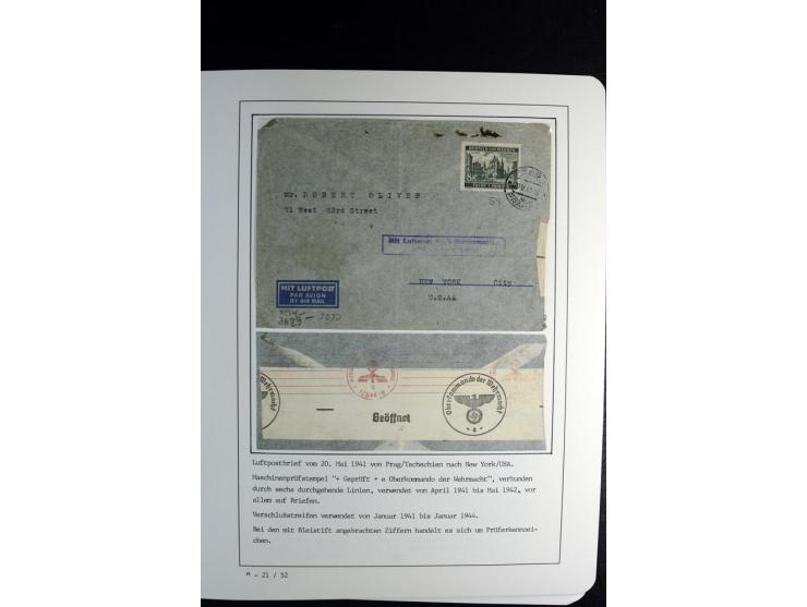1940/45, über 280 Briefe aus und nach Deutschland, dabei Einschreiben, Wertbriefe, Luftpost, viele verschiedene Zensuren, all
