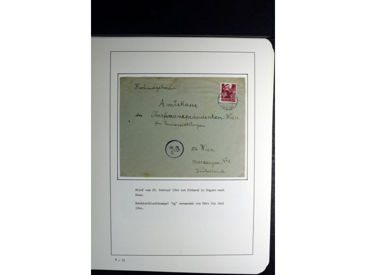 1940/45, über 280 Briefe aus und nach Deutschland, dabei Einschreiben, Wertbriefe, Luftpost, viele verschiedene Zensuren, all