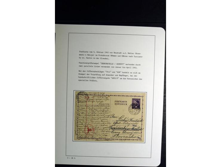 1940/45, über 280 Briefe aus und nach Deutschland, dabei Einschreiben, Wertbriefe, Luftpost, viele verschiedene Zensuren, all