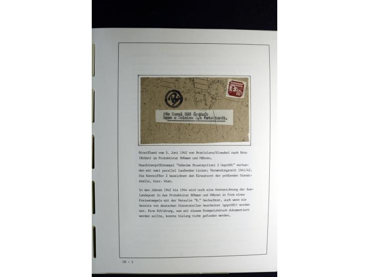 1940/45, über 280 Briefe aus und nach Deutschland, dabei Einschreiben, Wertbriefe, Luftpost, viele verschiedene Zensuren, all
