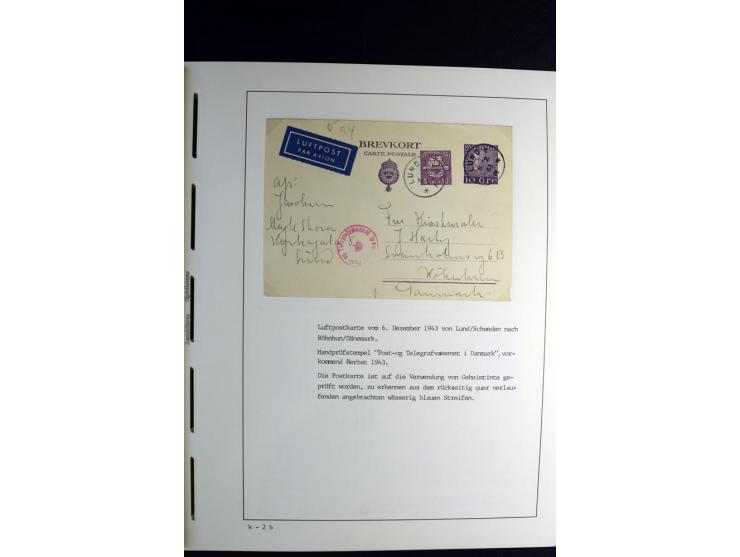 1940/45, über 280 Briefe aus und nach Deutschland, dabei Einschreiben, Wertbriefe, Luftpost, viele verschiedene Zensuren, all