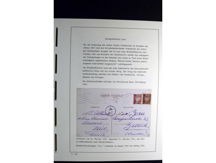 1940/45, über 280 Briefe aus und nach Deutschland, dabei Einschreiben, Wertbriefe, Luftpost, viele verschiedene Zensuren, all