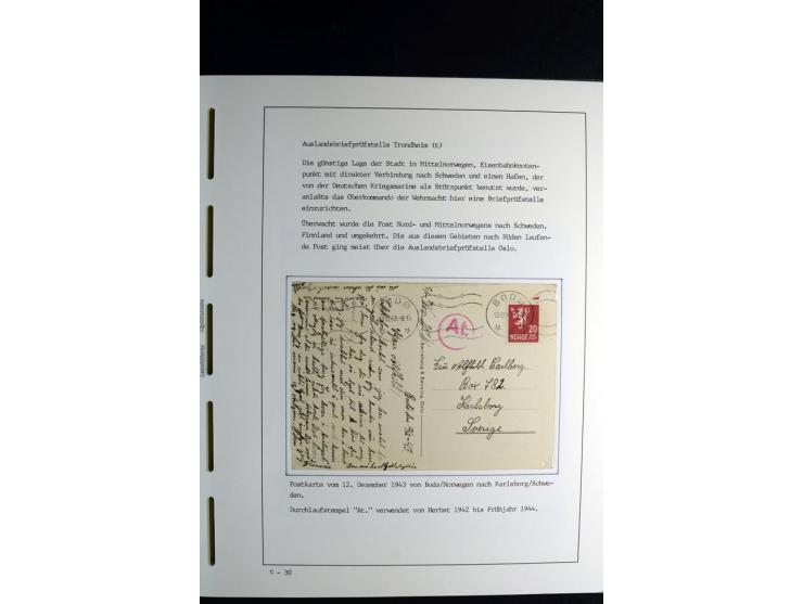 1940/45, über 280 Briefe aus und nach Deutschland, dabei Einschreiben, Wertbriefe, Luftpost, viele verschiedene Zensuren, all