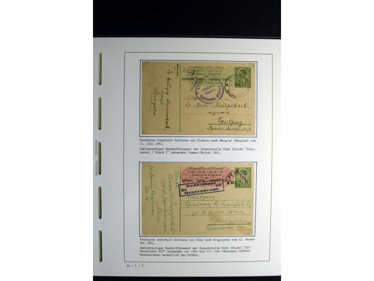 1940/45, über 280 Briefe aus und nach Deutschland, dabei Einschreiben, Wertbriefe, Luftpost, viele verschiedene Zensuren, all