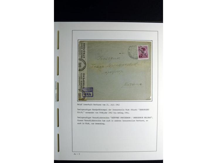 1940/45, über 280 Briefe aus und nach Deutschland, dabei Einschreiben, Wertbriefe, Luftpost, viele verschiedene Zensuren, all