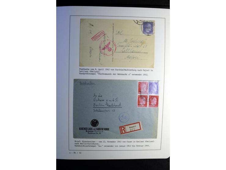 1940/45, über 280 Briefe aus und nach Deutschland, dabei Einschreiben, Wertbriefe, Luftpost, viele verschiedene Zensuren, all