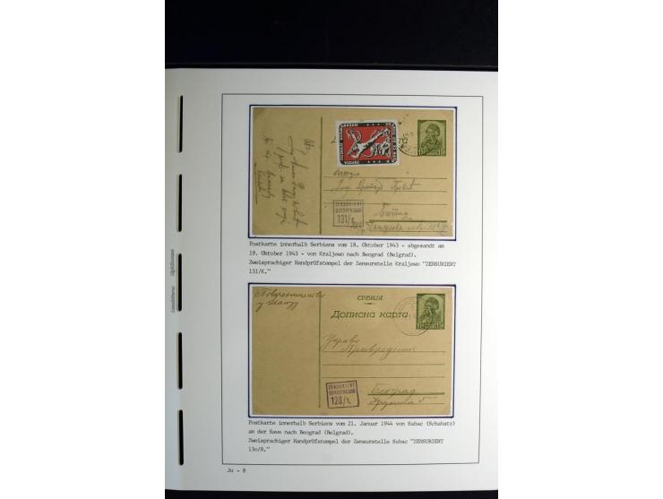 1940/45, über 280 Briefe aus und nach Deutschland, dabei Einschreiben, Wertbriefe, Luftpost, viele verschiedene Zensuren, all