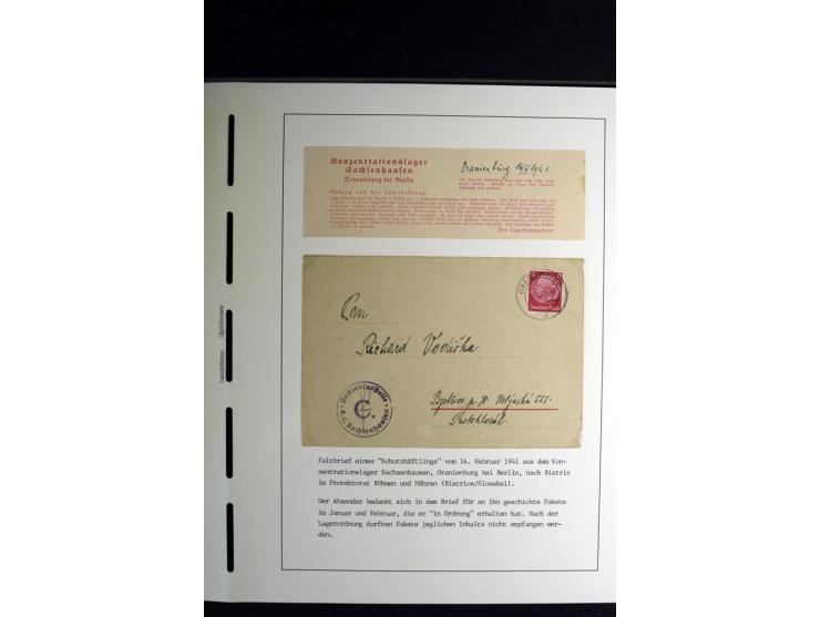 1940/45, über 280 Briefe aus und nach Deutschland, dabei Einschreiben, Wertbriefe, Luftpost, viele verschiedene Zensuren, all