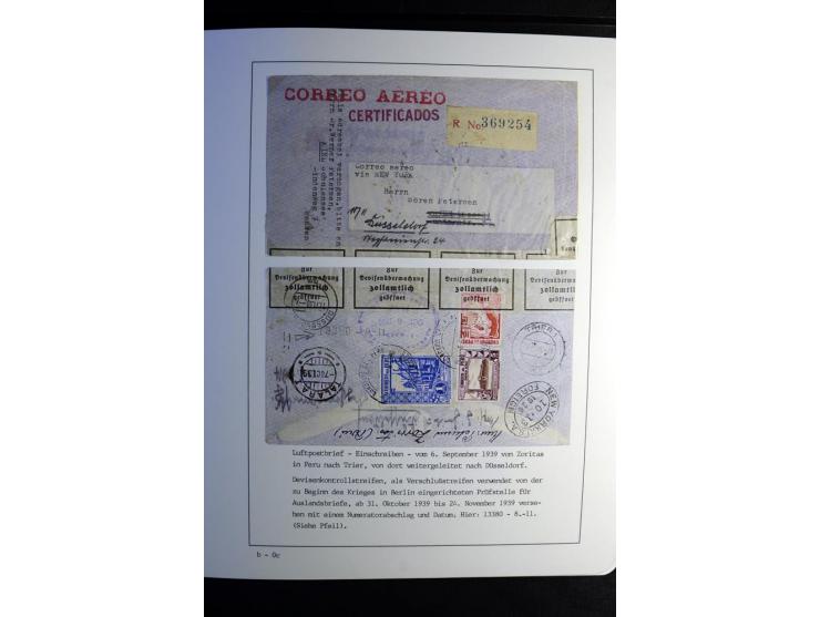 1940/45, über 280 Briefe aus und nach Deutschland, dabei Einschreiben, Wertbriefe, Luftpost, viele verschiedene Zensuren, all