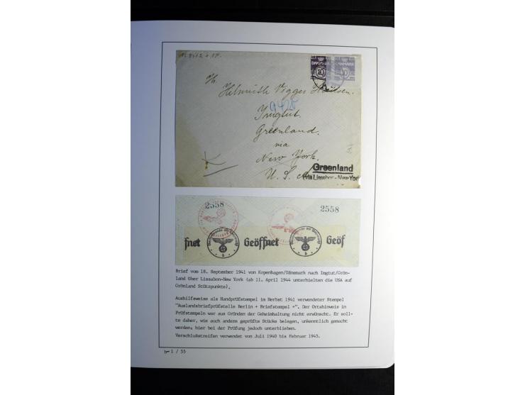 1940/45, über 280 Briefe aus und nach Deutschland, dabei Einschreiben, Wertbriefe, Luftpost, viele verschiedene Zensuren, all