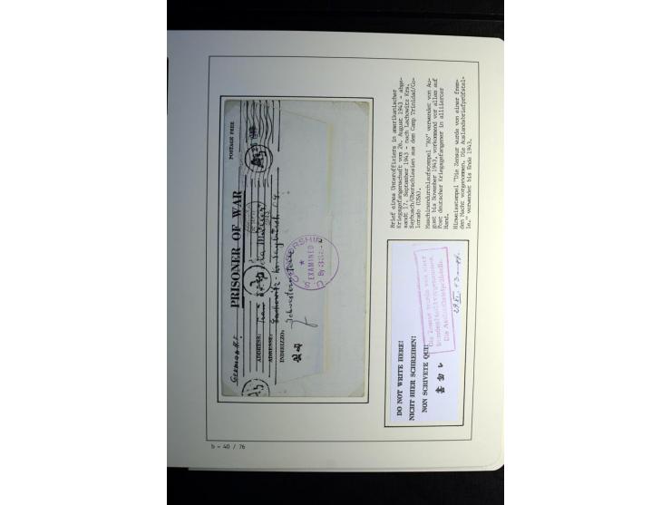 1940/45, über 280 Briefe aus und nach Deutschland, dabei Einschreiben, Wertbriefe, Luftpost, viele verschiedene Zensuren, all