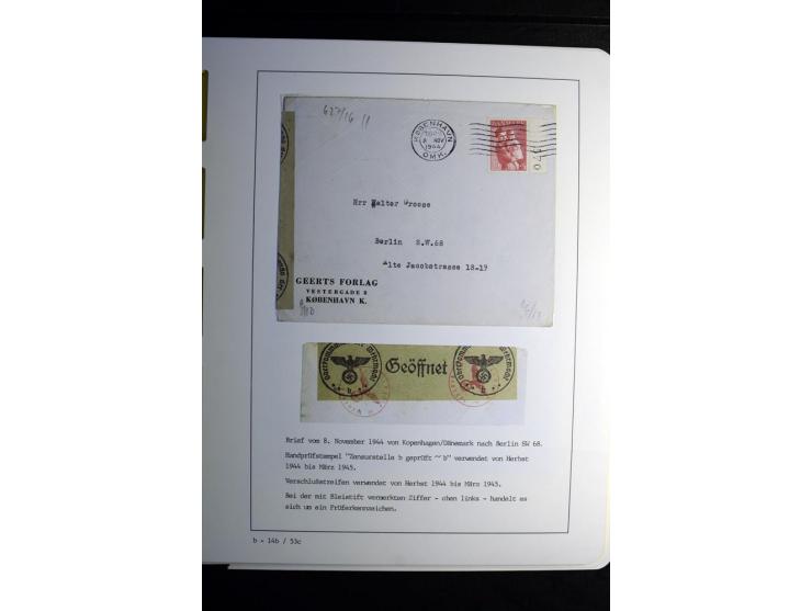 1940/45, über 280 Briefe aus und nach Deutschland, dabei Einschreiben, Wertbriefe, Luftpost, viele verschiedene Zensuren, all