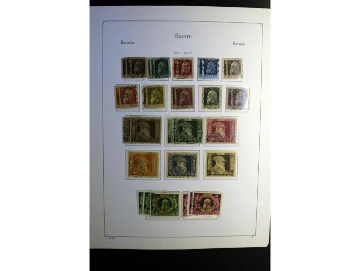 1851/1945, ungebrauchte/postfrische und gestempelte Sammlung ab etwas Altdeutschland, ein Teil Deutsches Reich Zusammensdruck