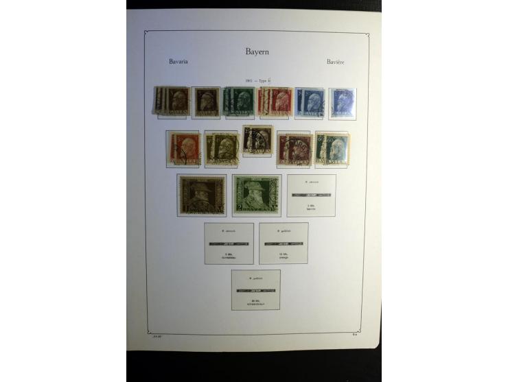 1851/1945, ungebrauchte/postfrische und gestempelte Sammlung ab etwas Altdeutschland, ein Teil Deutsches Reich Zusammensdruck