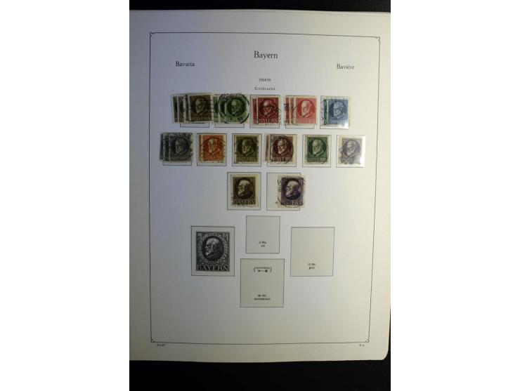 1851/1945, ungebrauchte/postfrische und gestempelte Sammlung ab etwas Altdeutschland, ein Teil Deutsches Reich Zusammensdruck
