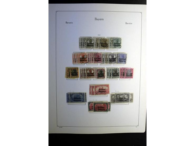 1851/1945, ungebrauchte/postfrische und gestempelte Sammlung ab etwas Altdeutschland, ein Teil Deutsches Reich Zusammensdruck