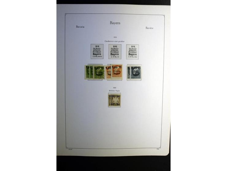 1851/1945, ungebrauchte/postfrische und gestempelte Sammlung ab etwas Altdeutschland, ein Teil Deutsches Reich Zusammensdruck