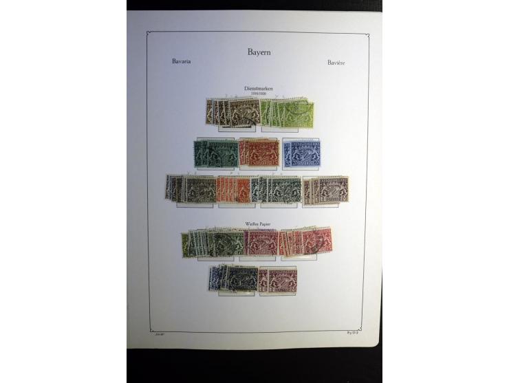 1851/1945, ungebrauchte/postfrische und gestempelte Sammlung ab etwas Altdeutschland, ein Teil Deutsches Reich Zusammensdruck