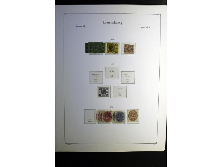 1851/1945, ungebrauchte/postfrische und gestempelte Sammlung ab etwas Altdeutschland, ein Teil Deutsches Reich Zusammensdruck