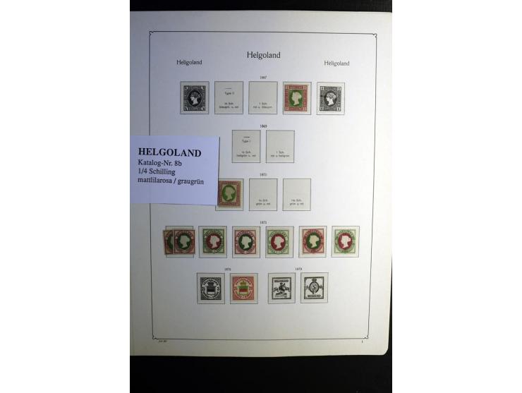 1851/1945, ungebrauchte/postfrische und gestempelte Sammlung ab etwas Altdeutschland, ein Teil Deutsches Reich Zusammensdruck
