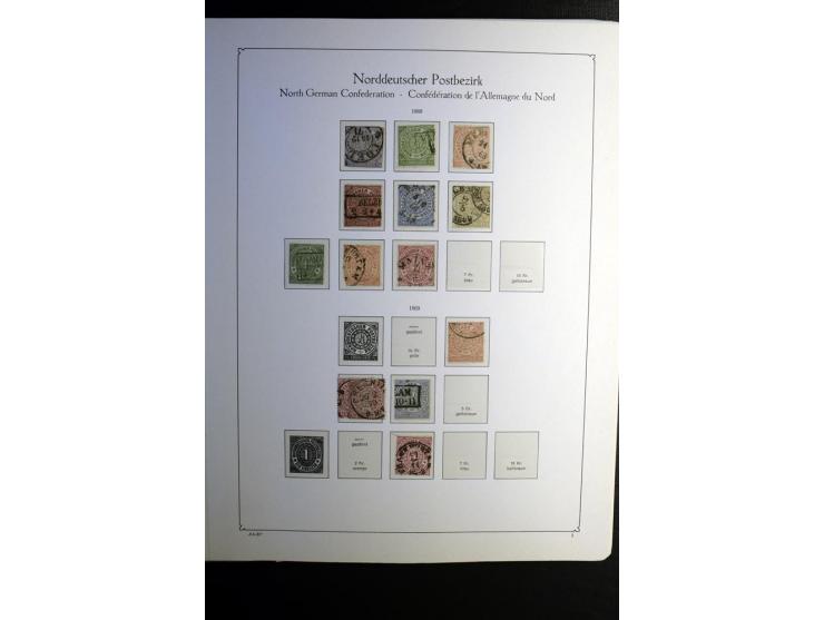 1851/1945, ungebrauchte/postfrische und gestempelte Sammlung ab etwas Altdeutschland, ein Teil Deutsches Reich Zusammensdruck