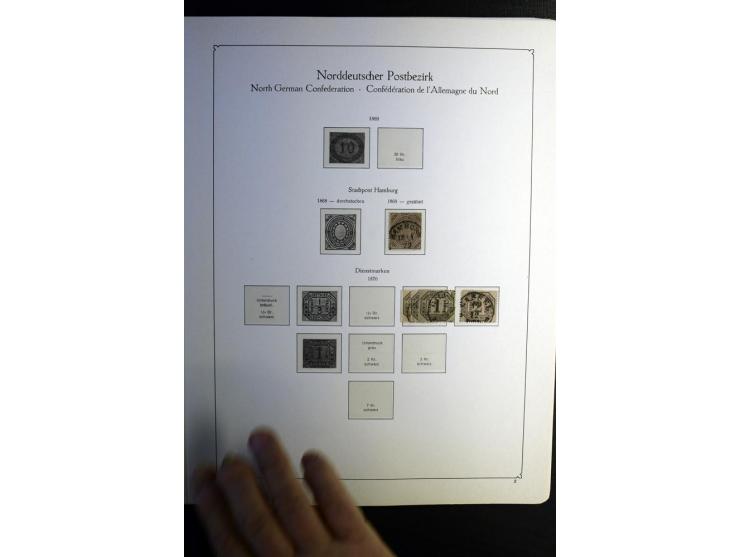 1851/1945, ungebrauchte/postfrische und gestempelte Sammlung ab etwas Altdeutschland, ein Teil Deutsches Reich Zusammensdruck