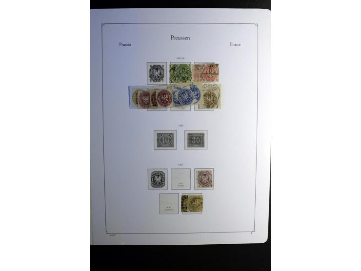 1851/1945, ungebrauchte/postfrische und gestempelte Sammlung ab etwas Altdeutschland, ein Teil Deutsches Reich Zusammensdruck