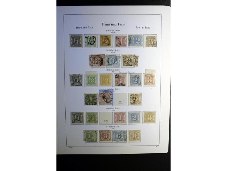 1851/1945, ungebrauchte/postfrische und gestempelte Sammlung ab etwas Altdeutschland, ein Teil Deutsches Reich Zusammensdruck