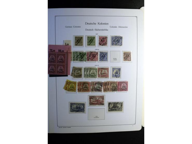1851/1945, ungebrauchte/postfrische und gestempelte Sammlung ab etwas Altdeutschland, ein Teil Deutsches Reich Zusammensdruck