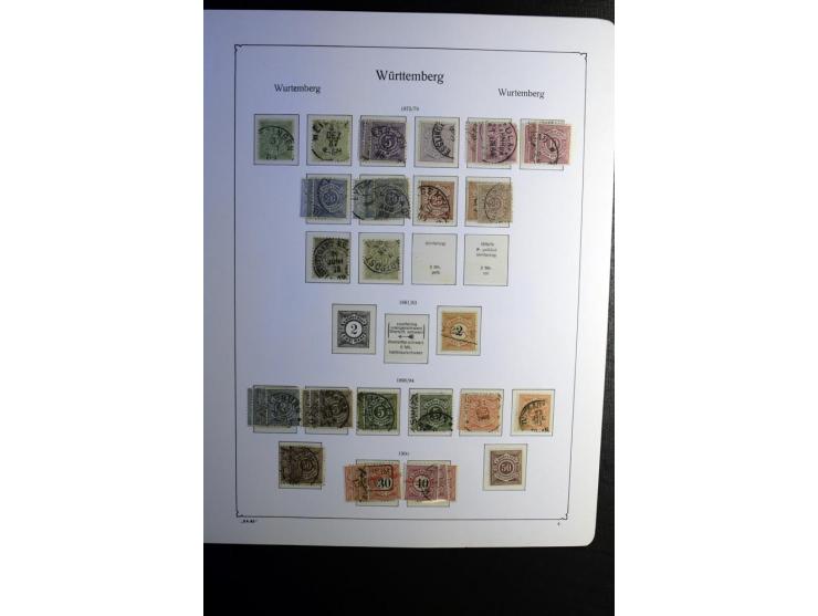 1851/1945, ungebrauchte/postfrische und gestempelte Sammlung ab etwas Altdeutschland, ein Teil Deutsches Reich Zusammensdruck