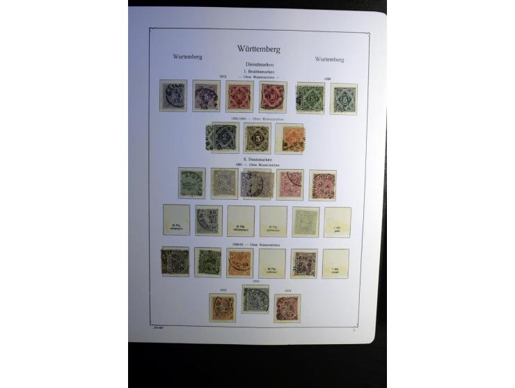 1851/1945, ungebrauchte/postfrische und gestempelte Sammlung ab etwas Altdeutschland, ein Teil Deutsches Reich Zusammensdruck
