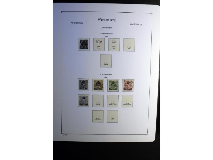 1851/1945, ungebrauchte/postfrische und gestempelte Sammlung ab etwas Altdeutschland, ein Teil Deutsches Reich Zusammensdruck