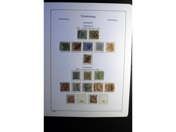 1851/1945, ungebrauchte/postfrische und gestempelte Sammlung ab etwas Altdeutschland, ein Teil Deutsches Reich Zusammensdruck