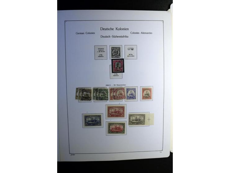 1851/1945, ungebrauchte/postfrische und gestempelte Sammlung ab etwas Altdeutschland, ein Teil Deutsches Reich Zusammensdruck