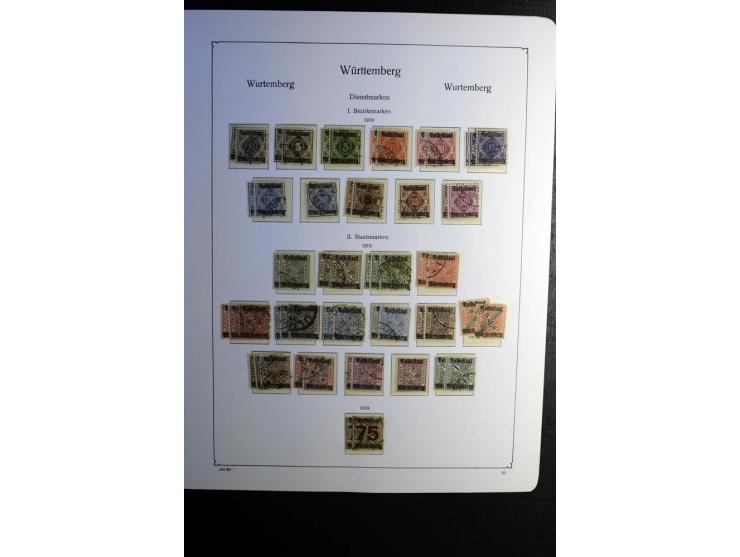 1851/1945, ungebrauchte/postfrische und gestempelte Sammlung ab etwas Altdeutschland, ein Teil Deutsches Reich Zusammensdruck