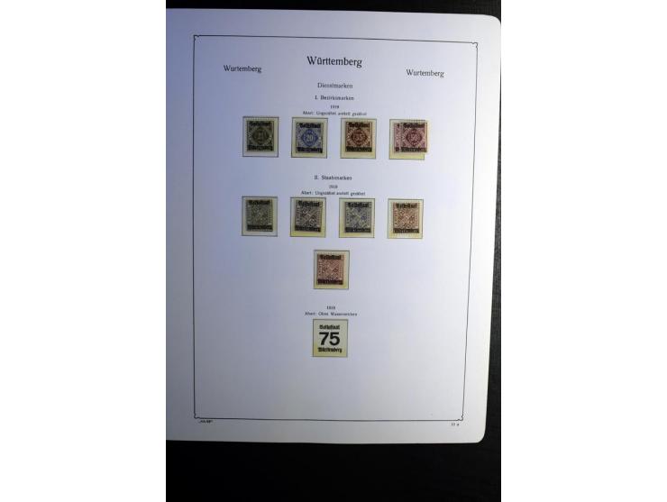 1851/1945, ungebrauchte/postfrische und gestempelte Sammlung ab etwas Altdeutschland, ein Teil Deutsches Reich Zusammensdruck