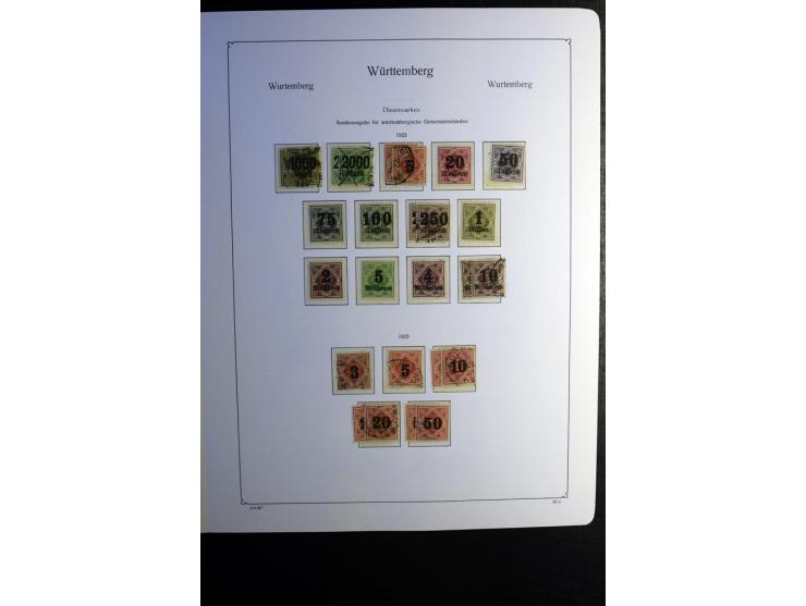 1851/1945, ungebrauchte/postfrische und gestempelte Sammlung ab etwas Altdeutschland, ein Teil Deutsches Reich Zusammensdruck