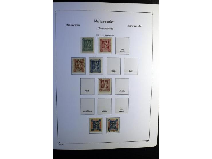 1851/1945, ungebrauchte/postfrische und gestempelte Sammlung ab etwas Altdeutschland, ein Teil Deutsches Reich Zusammensdruck