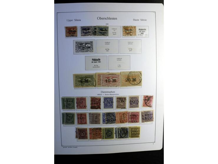 1851/1945, ungebrauchte/postfrische und gestempelte Sammlung ab etwas Altdeutschland, ein Teil Deutsches Reich Zusammensdruck