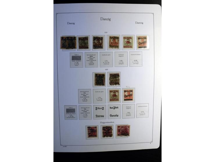 1851/1945, ungebrauchte/postfrische und gestempelte Sammlung ab etwas Altdeutschland, ein Teil Deutsches Reich Zusammensdruck