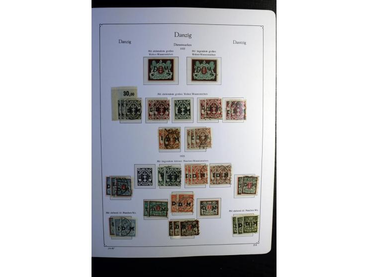 1851/1945, ungebrauchte/postfrische und gestempelte Sammlung ab etwas Altdeutschland, ein Teil Deutsches Reich Zusammensdruck