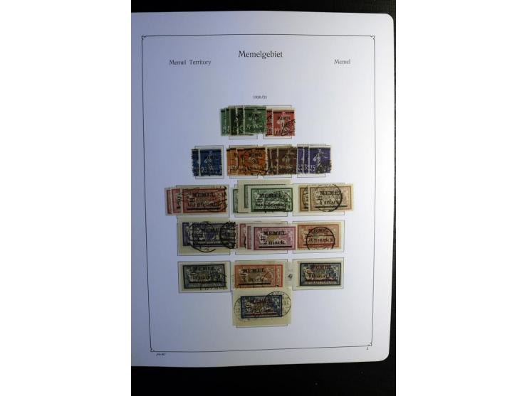 1851/1945, ungebrauchte/postfrische und gestempelte Sammlung ab etwas Altdeutschland, ein Teil Deutsches Reich Zusammensdruck